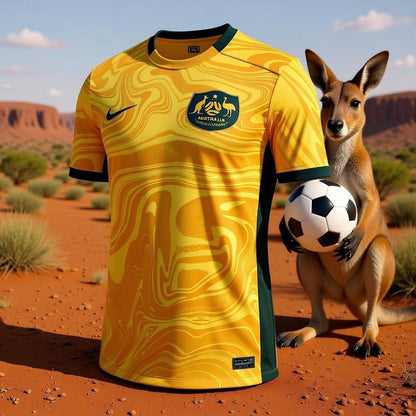 Australia 🇦🇺 2022 World Cup Home Jersey. - World Cup Retro Soccer Shop