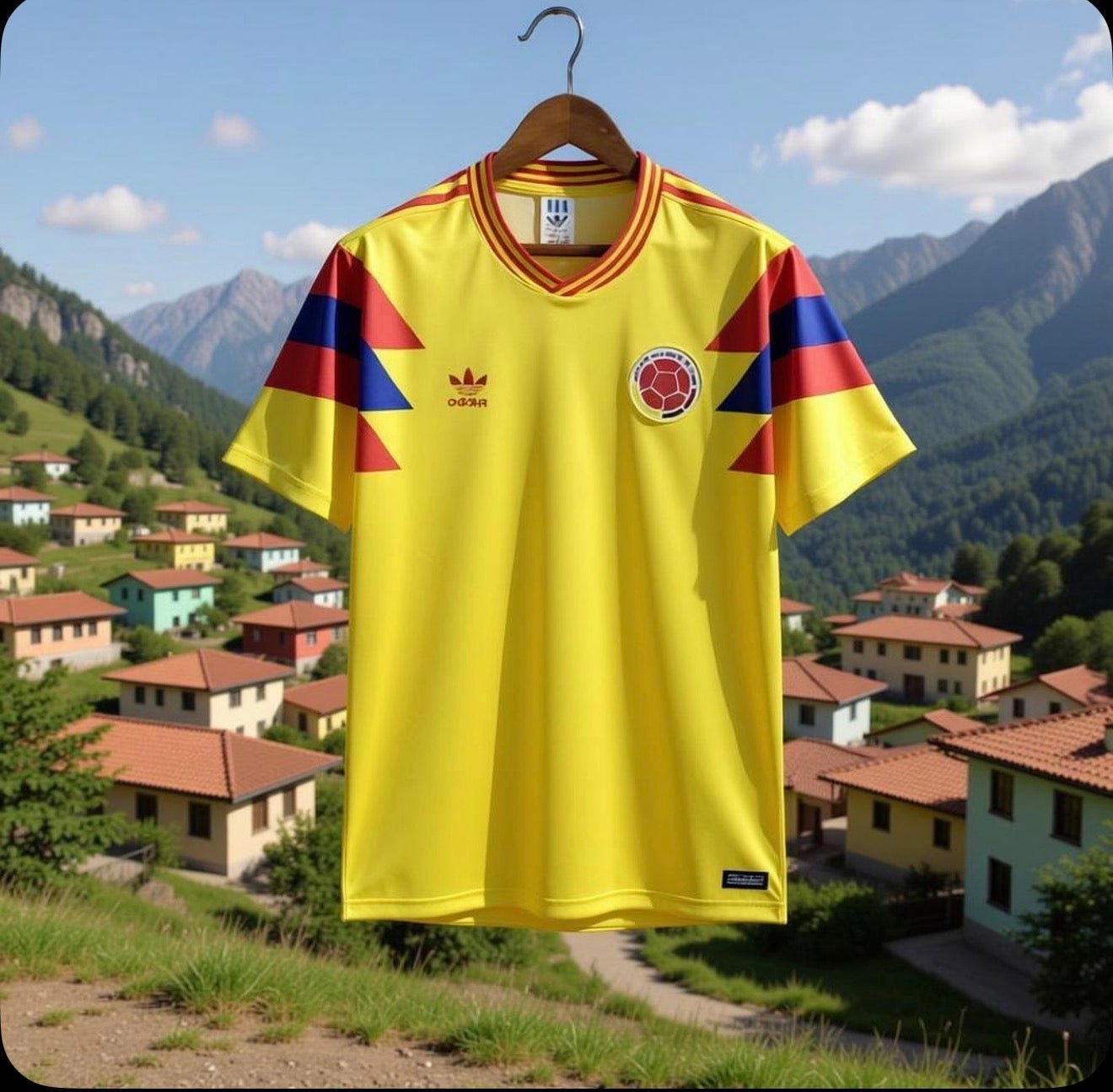 Colombia 🇨🇴 1990 World Cup Home Jersey. - World Cup Retro Soccer Shop