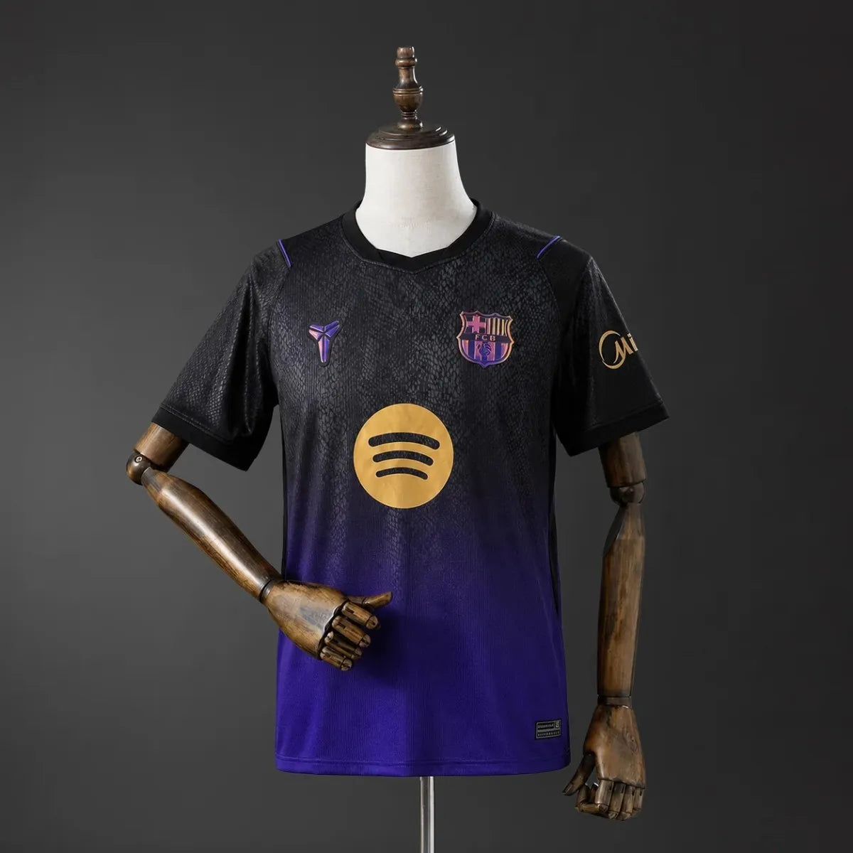 Barcelona FC 26/27 away jersey, short sleeve football shirt with team logo and design details, by World Cup Retro Soccer Shop.