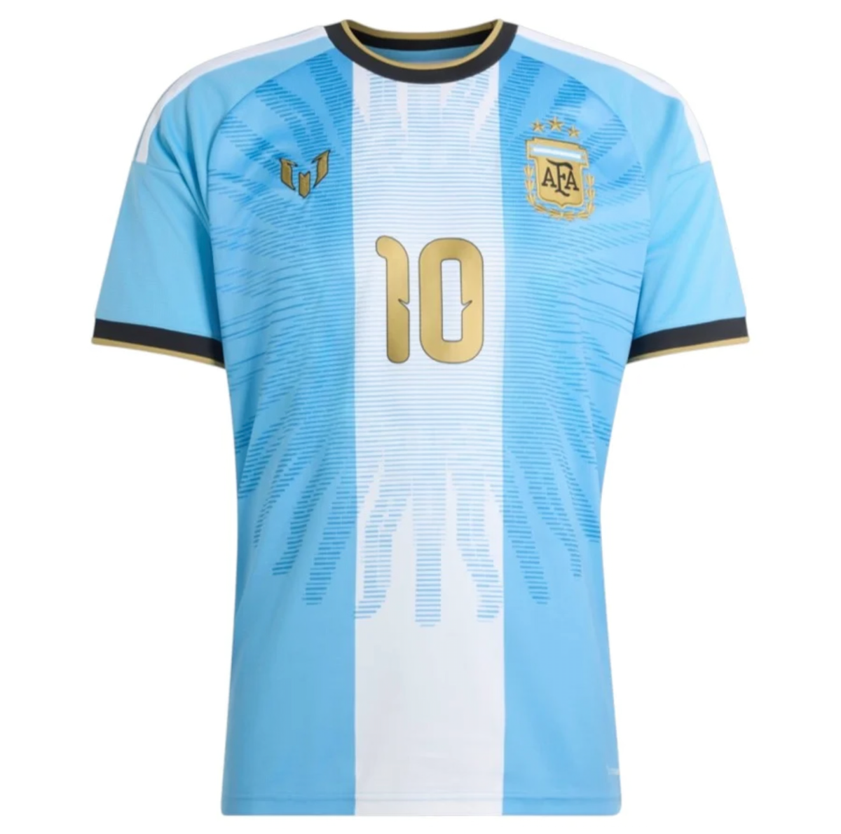 Argentina Lionel Messi farewell jersey for kids, short sleeve World Cup Retro Soccer Shop style, last game vs Benin October 6, 2026