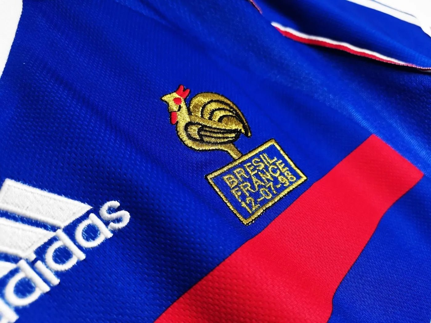 France 🇫🇷 1998 World Cup Champions Home Jersey. - World Cup Retro Soccer Shop