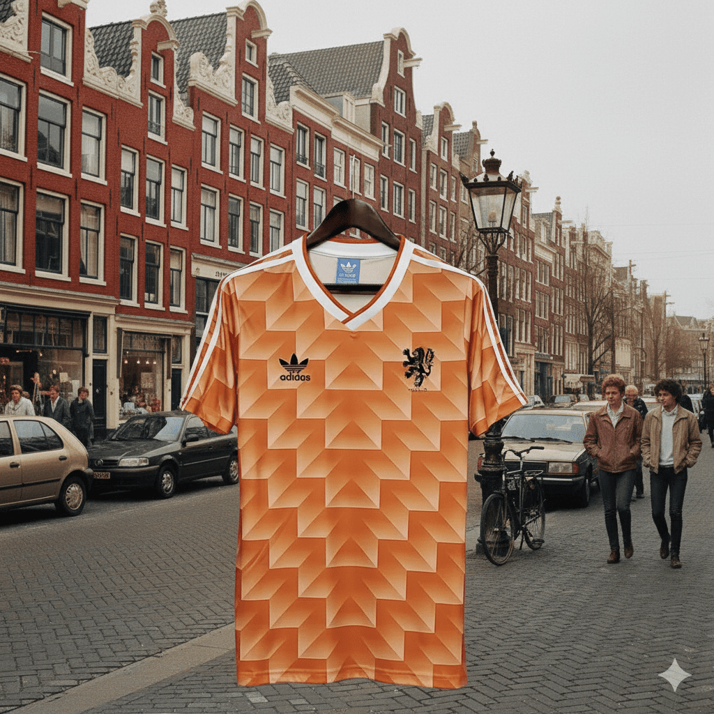 Netherlands 🇳🇱 1988 European Cup Champions Home Jersey. - World Cup Retro Soccer Shop