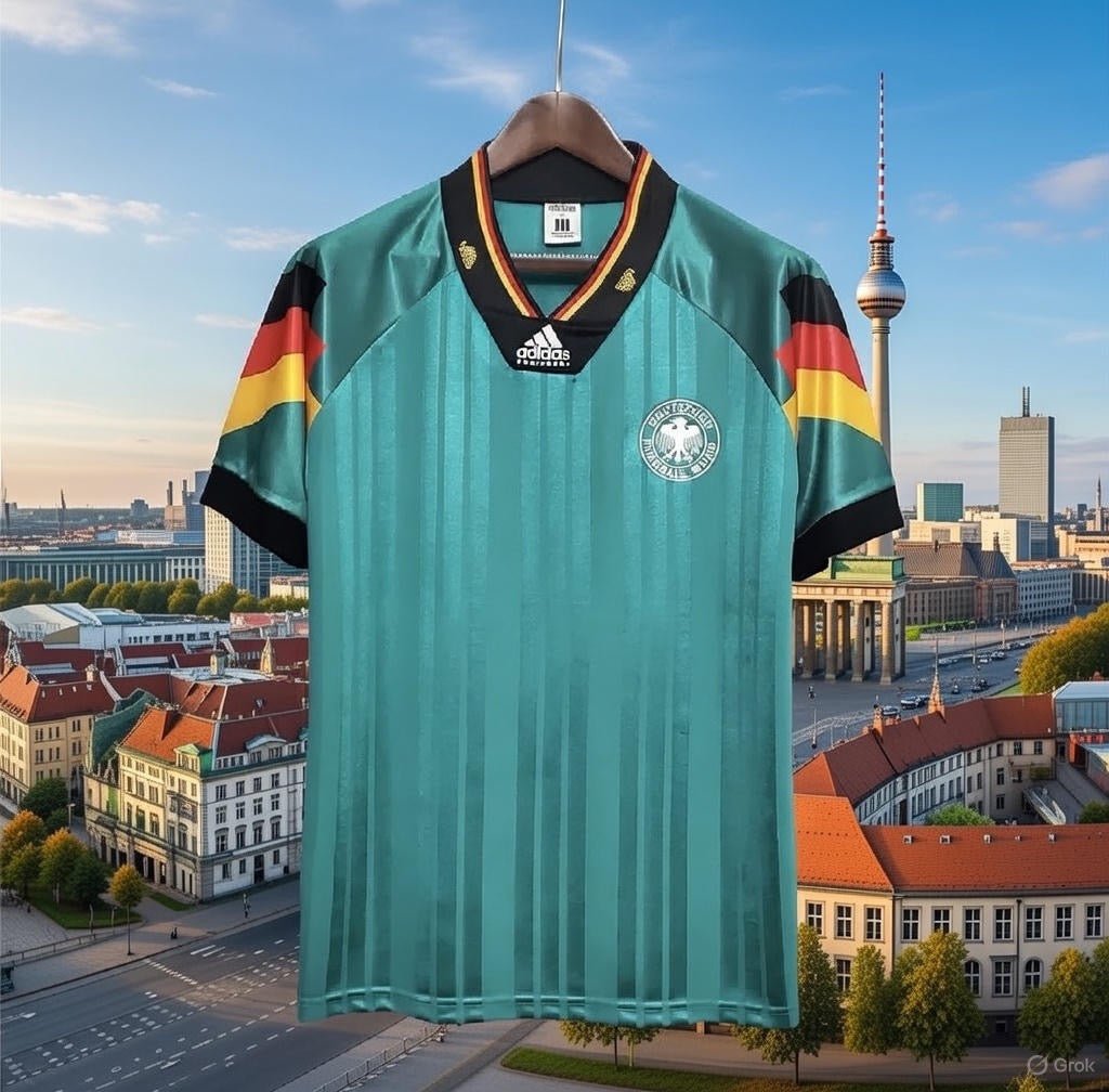 Germany 🇩🇪 Euro 1992 Away Jersey. - World Cup Retro Soccer Shop
