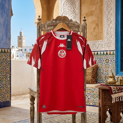 Tunisia 2026 World Cup away jersey, short sleeve, featuring team crest and vibrant design, from World Cup Retro Soccer Shop