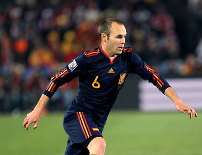 Spain 🇪🇸 2010 World Cup Final “Champions” Away Jersey. - World Cup Retro Soccer Shop