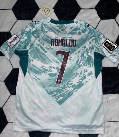 Portugal 🇵🇹 World Cup 2026 Kids Kit Set, Away Jersey Shorts & Socks.
