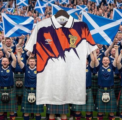 Scotland 🏴󠁧󠁢󠁳󠁣󠁴󠁿 1991 Third Jersey. - World Cup Retro Soccer Shop