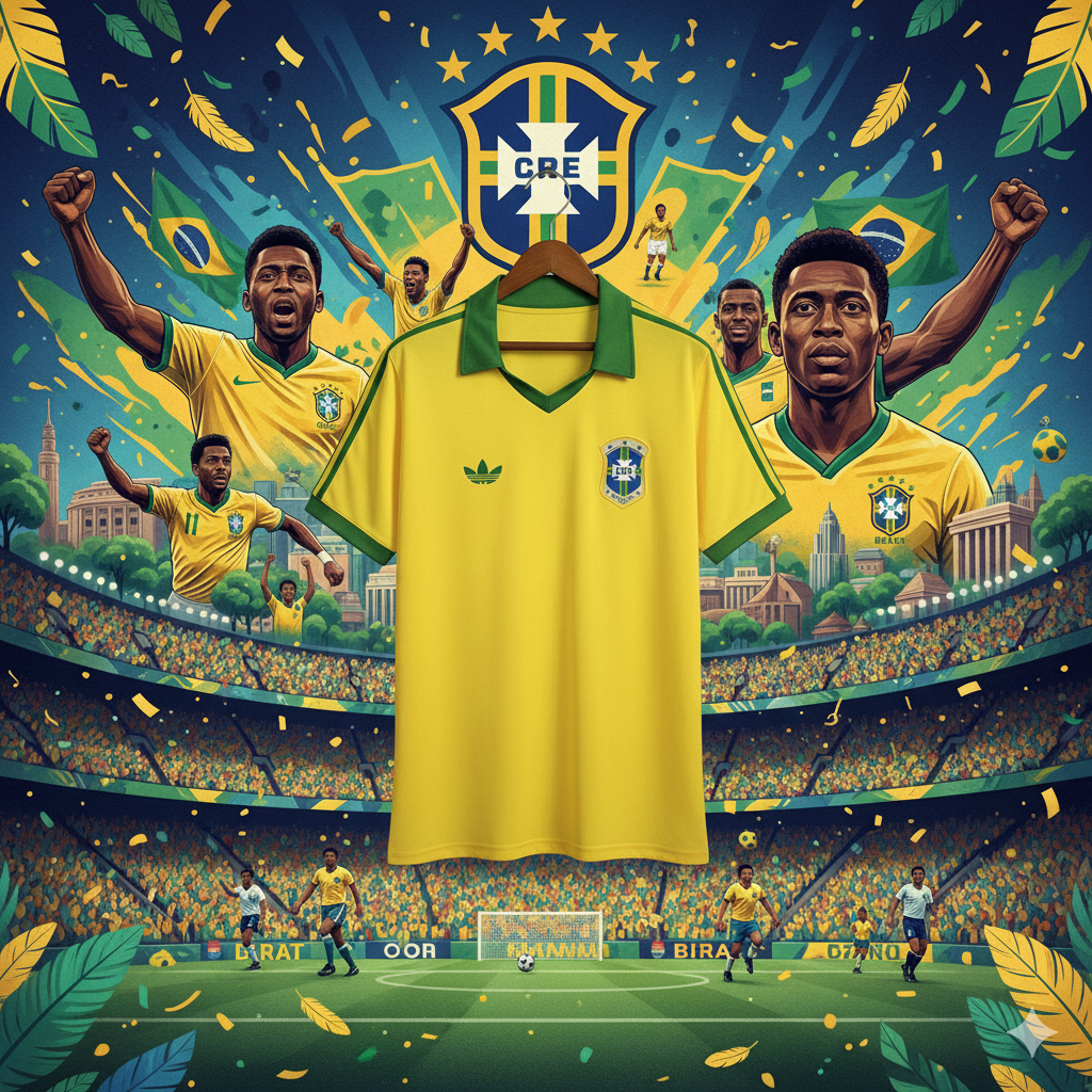 Brazil 🇧🇷 1978 World Cup Home Jersey. - World Cup Retro Soccer Shop