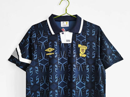 Scotland 🏴󠁧󠁢󠁳󠁣󠁴󠁿 Euro 1992 Home Jersey. - World Cup Retro Soccer Shop