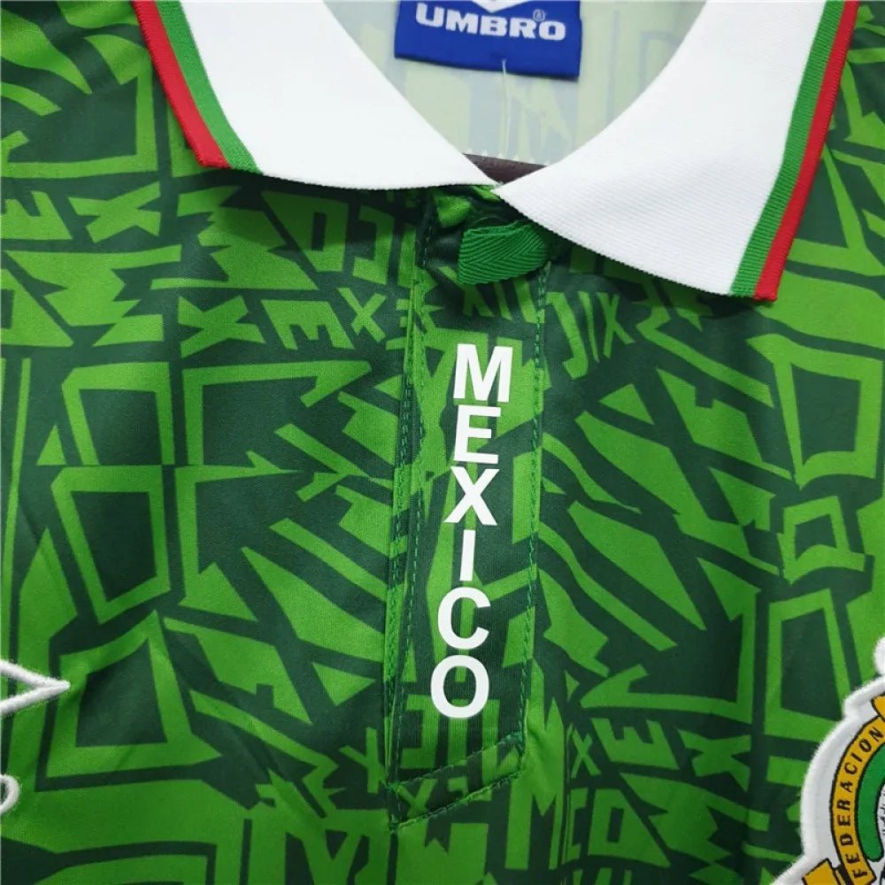 Mexico 🇲🇽 1994 World Cup Home Jersey. - World Cup Retro Soccer Shop