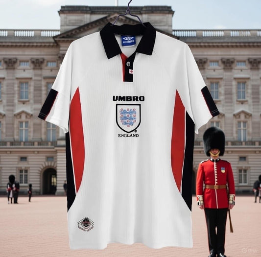 England 🏴󠁧󠁢󠁥󠁮󠁧󠁿 1998 World Cup Home Jersey. - World Cup Retro Soccer Shop