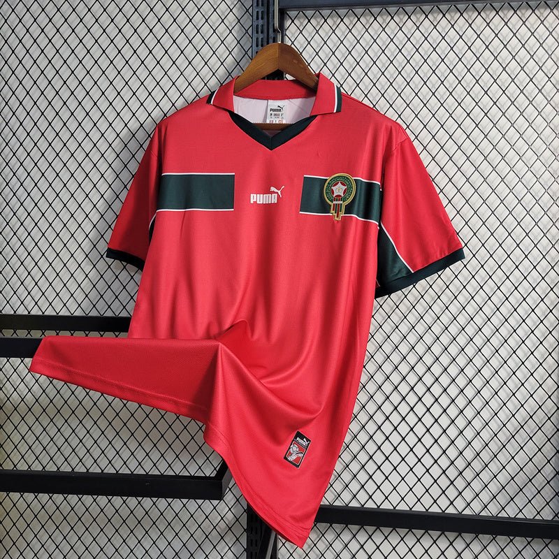 Morocco 🇲🇦 1998 World Cup Third Jersey. - World Cup Retro Soccer Shop