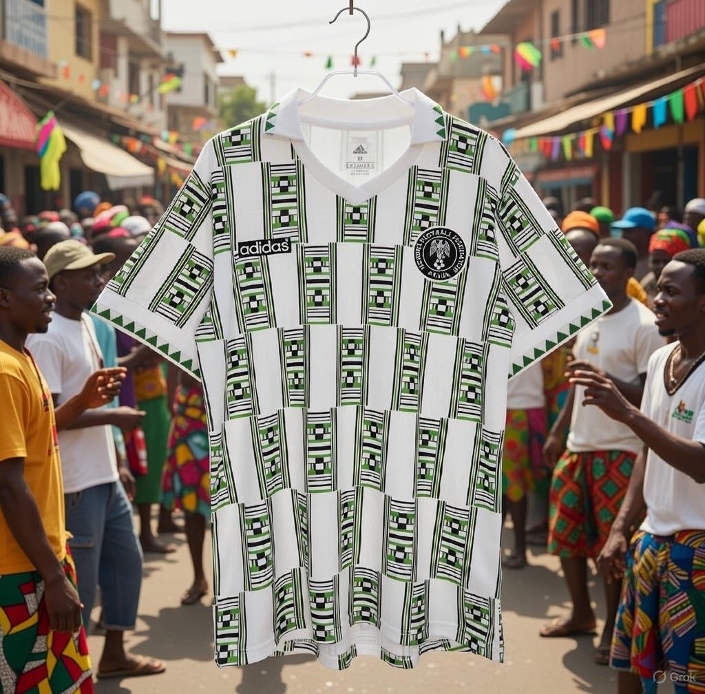 Nigeria 🇳🇬 1994 World Cup Away Jersey. - World Cup Retro Soccer Shop