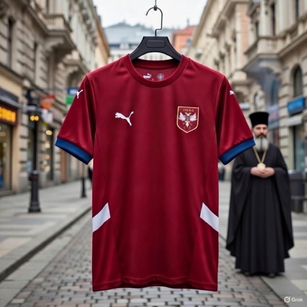 Serbia 🇷🇸 Euro 2024 Home Jersey. - World Cup Retro Soccer Shop