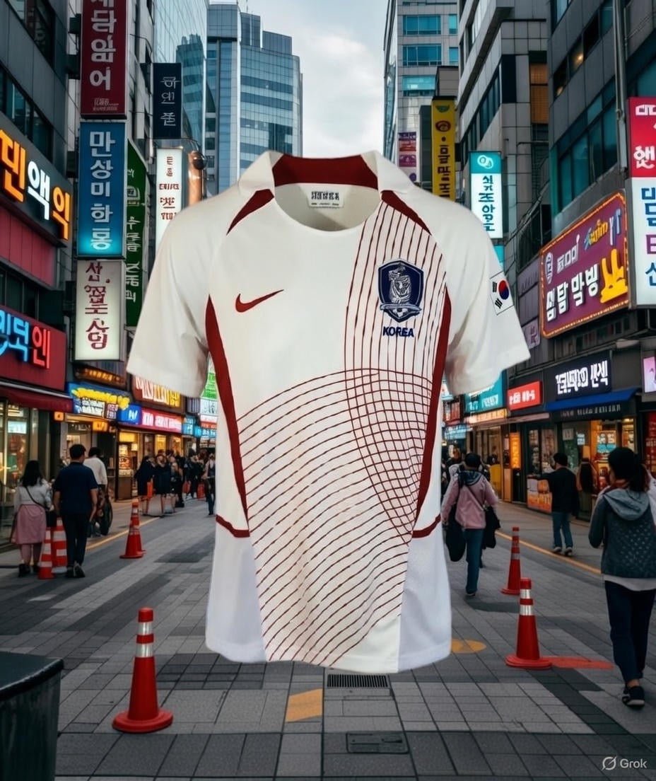 South Korea 🇰🇷 2002 World Cup Away Jersey. - World Cup Retro Soccer Shop