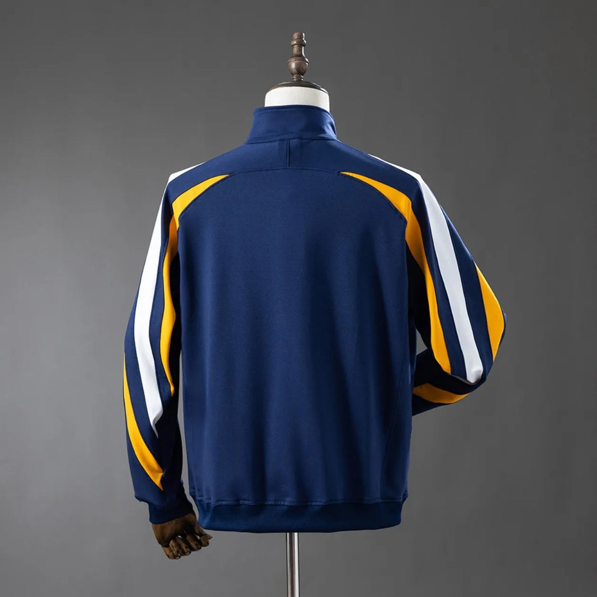 Real Madrid 98/99 retro long sleeve track jacket, vintage style with team logo, from World Cup Retro Soccer Shop.