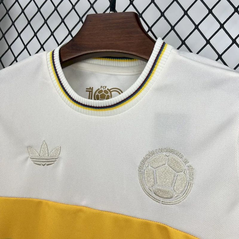 Colombia 🇨🇴 Retro Kids Kit Set Home Jersey, Shorts & Socks. - World Cup Retro Soccer Shop