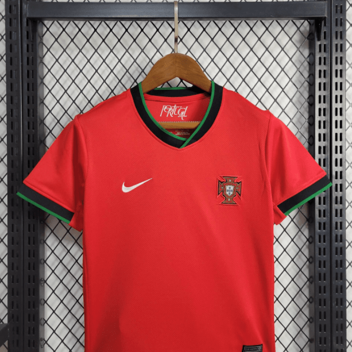 Portugal 🇵🇹 Euro 2024 Kids Kit Set, Home Jersey Shorts & Socks. - World Cup Retro Soccer Shop