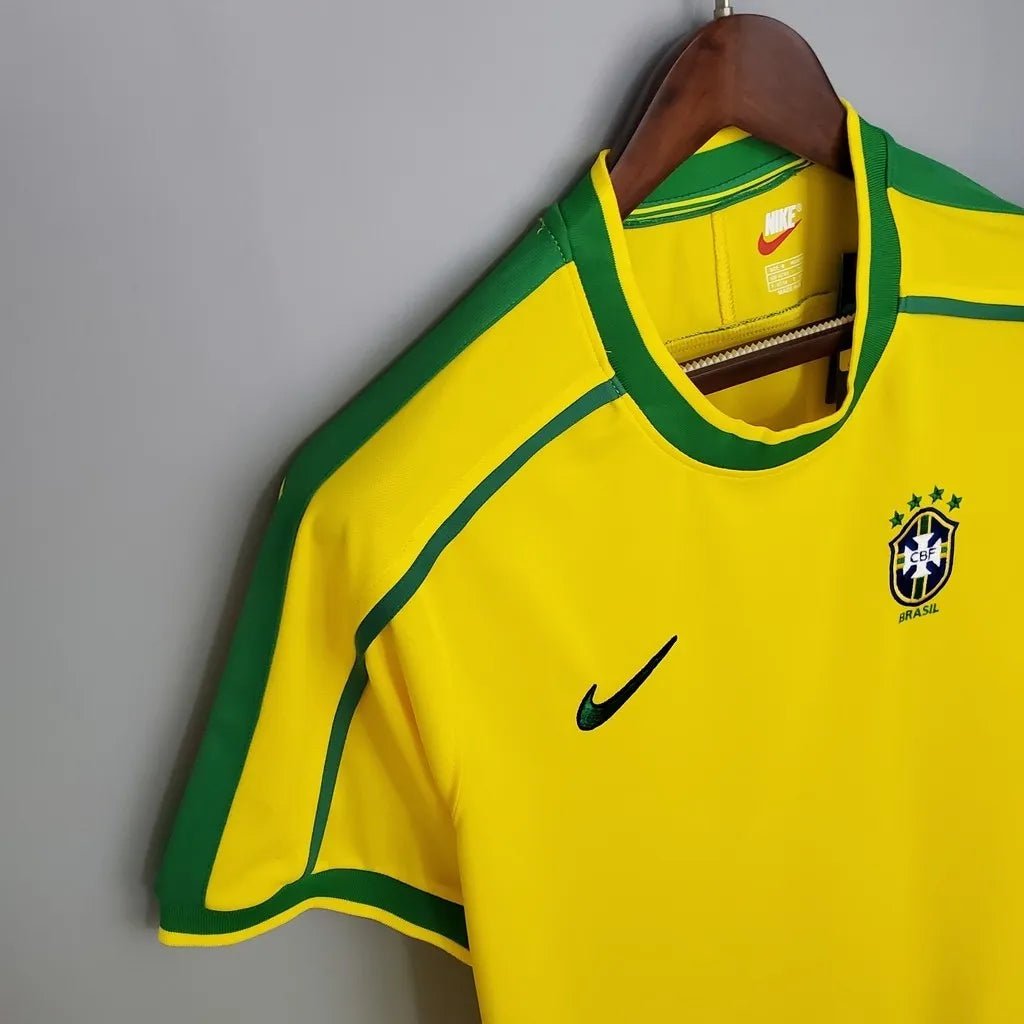 Brazil 🇧🇷 1998 World Cup Home Jersey. - World Cup Retro Soccer Shop