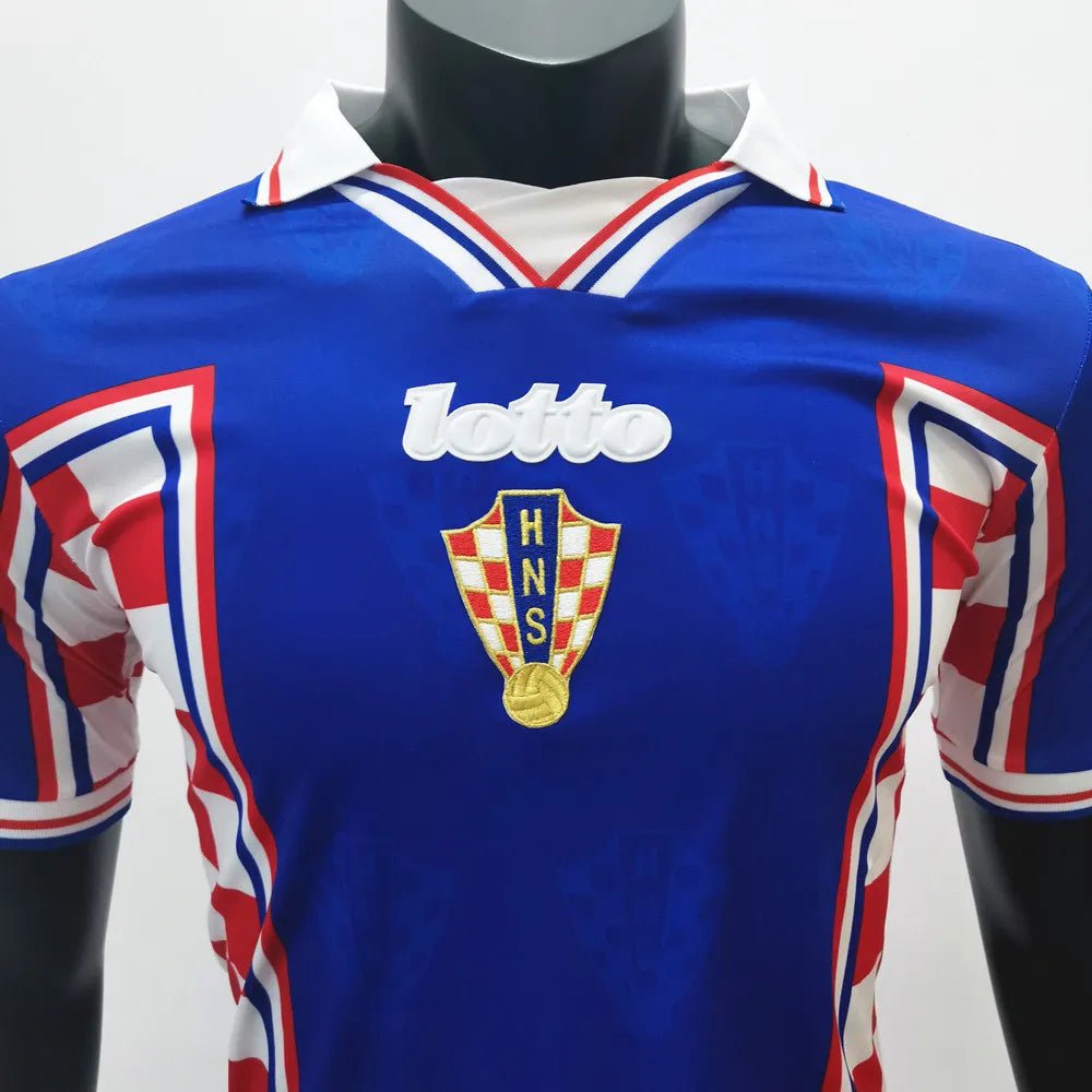 Croatia 🇭🇷 1998 World Cup Away Jersey. - World Cup Retro Soccer Shop