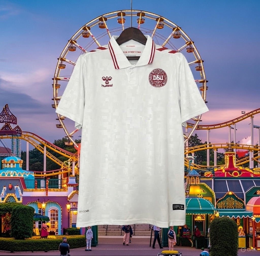 Denmark 🇩🇰 Euro 2024 Away Jersey. - World Cup Retro Soccer Shop