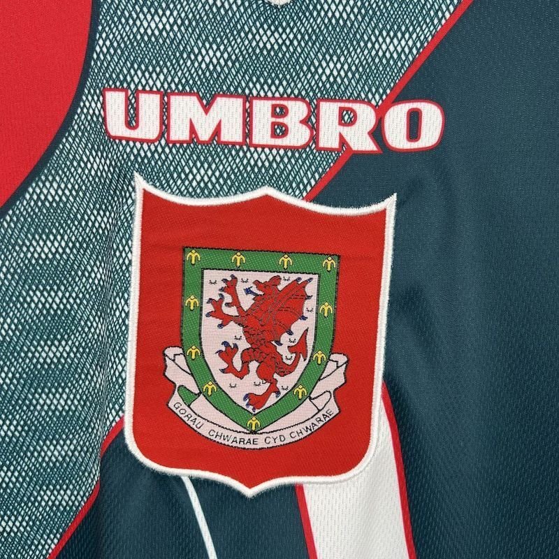 Wales 🏴󠁧󠁢󠁷󠁬󠁳󠁿 1995/96 Away Jersey. - World Cup Retro Soccer Shop