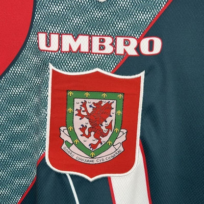 Wales 🏴󠁧󠁢󠁷󠁬󠁳󠁿 1995/96 Away Jersey. - World Cup Retro Soccer Shop