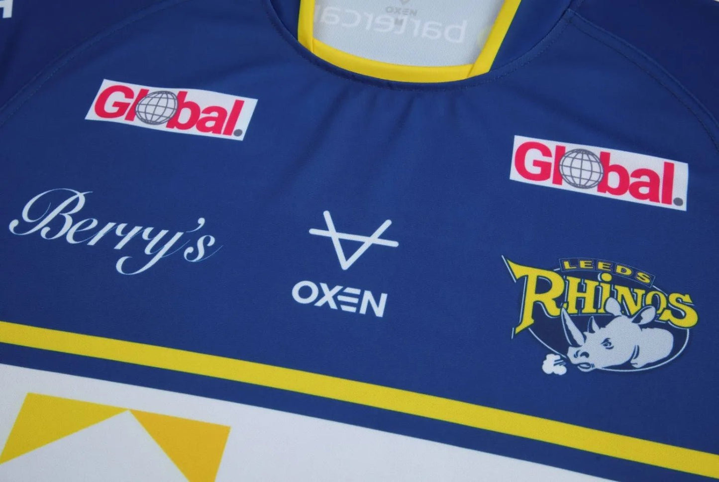 Super League Rugby Leeds Rhinos 2023 Home Kit. - World Cup Retro Soccer Shop