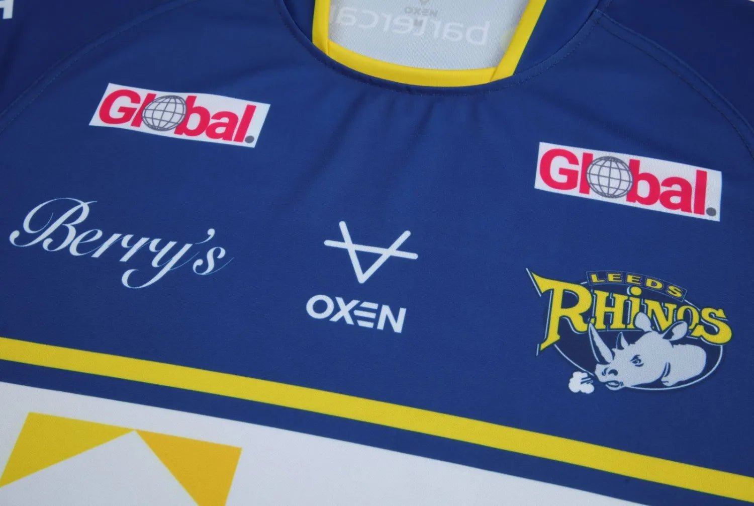Super League Rugby Leeds Rhinos 2023 Home Kit. - World Cup Retro Soccer Shop
