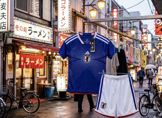 Japan 🇯🇵 World Cup 2026 Kids Kit Set, Home Jersey Shorts & Socks.
