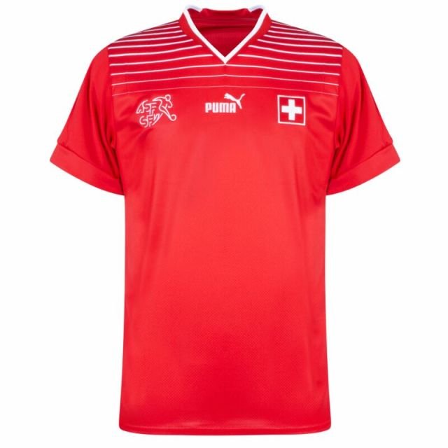Switzerland 🇨🇭 2022 World Cup Home Jersey. - World Cup Retro Soccer Shop