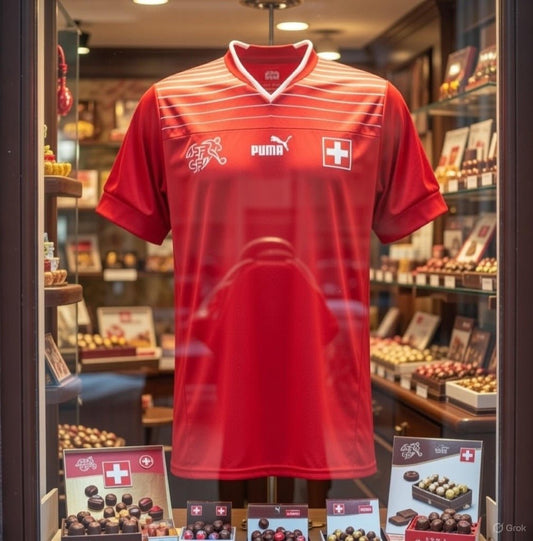 Switzerland 🇨🇭 2022 World Cup Home Jersey. - World Cup Retro Soccer Shop