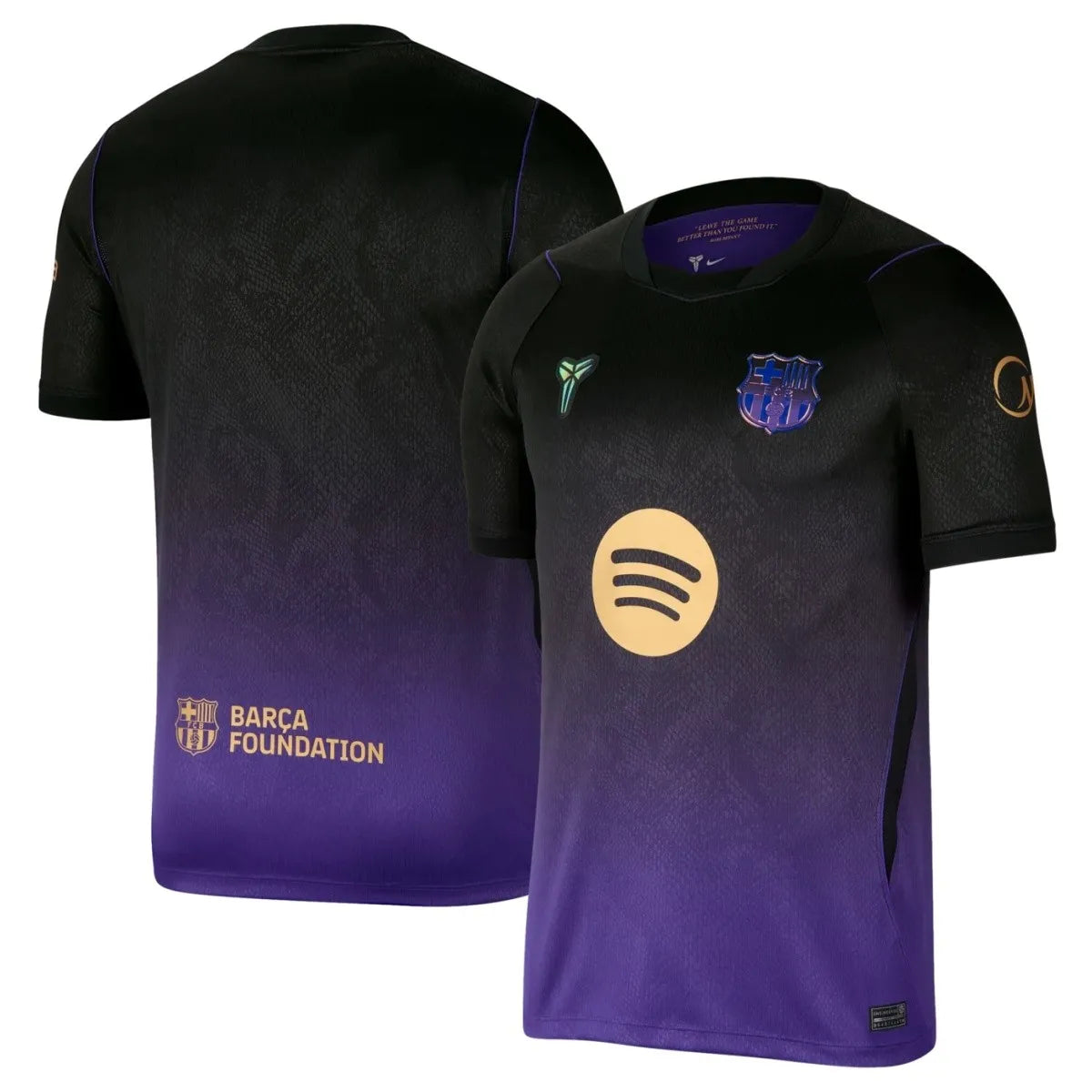 Barcelona FC 26/27 away jersey, short sleeve, with team crest and sponsor logo, designed by World Cup Retro Soccer Shop.