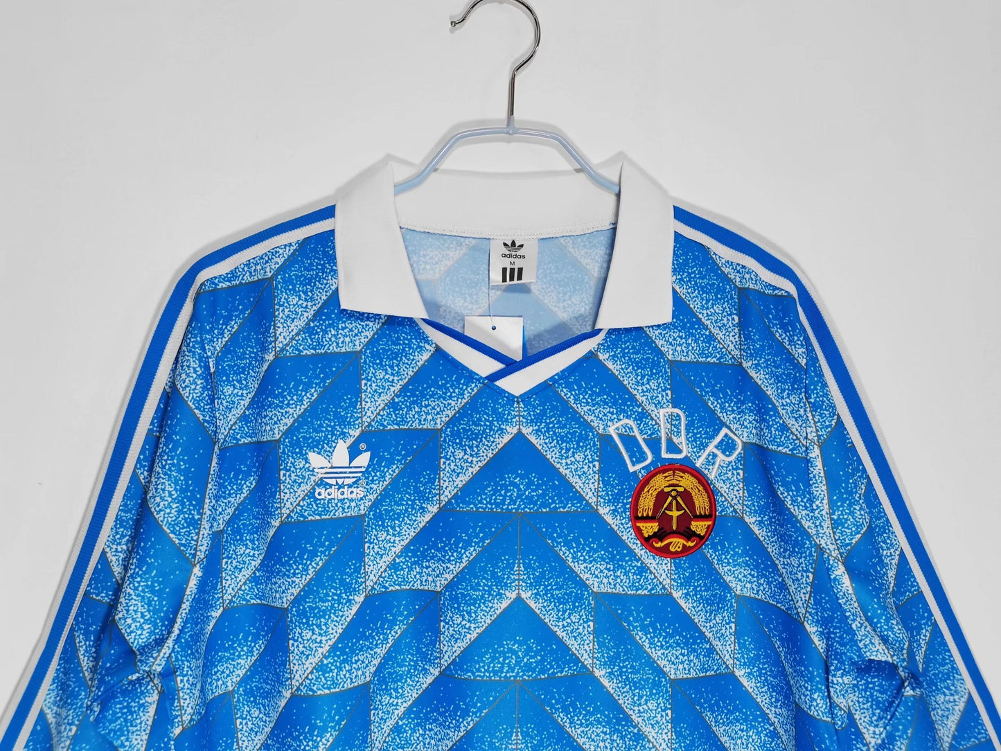Germany (East) The DDR 🇩🇪 1988/90 Away Long Sleeve Jersey. The last East Germany kit ever made. - World Cup Retro Soccer Shop
