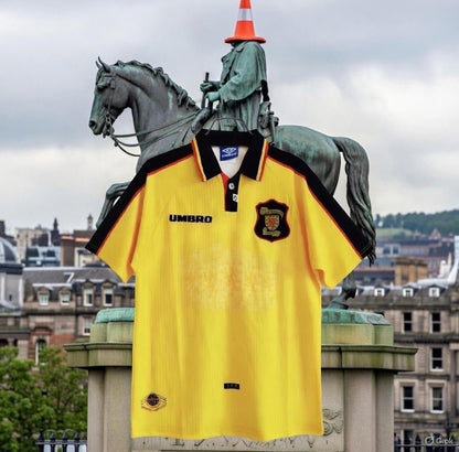 Scotland 🏴󠁧󠁢󠁳󠁣󠁴󠁿 1996/98 Away Jersey. - World Cup Retro Soccer Shop