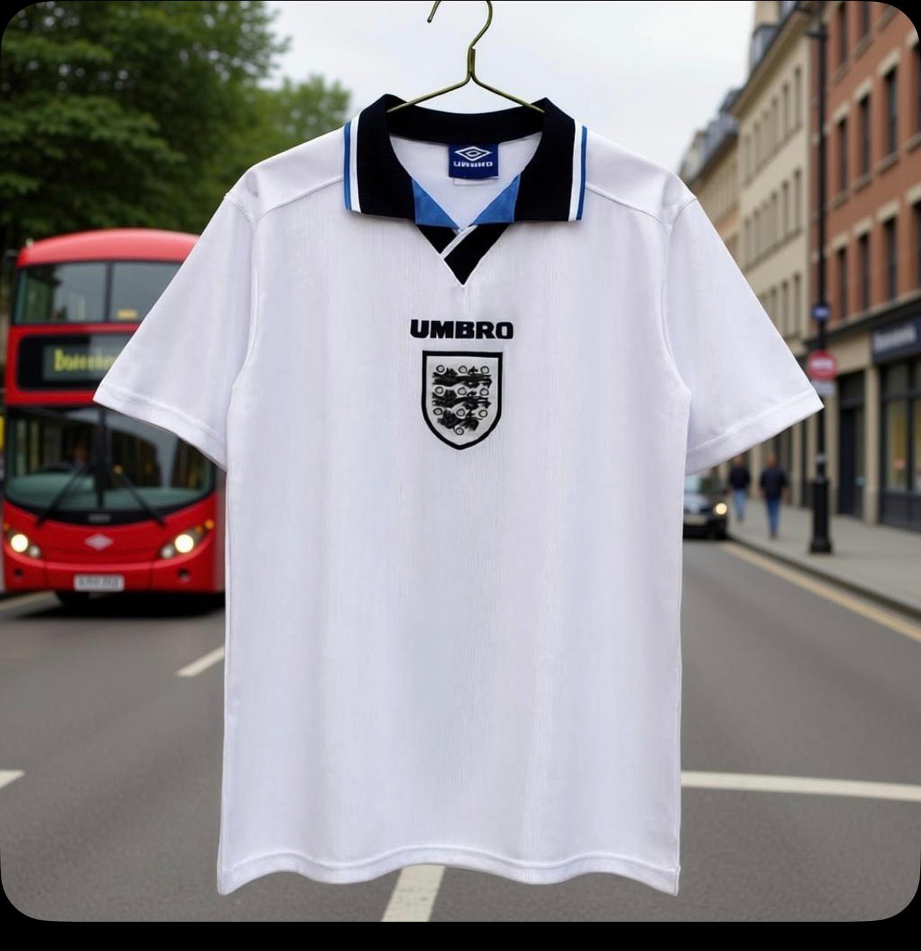 England 🏴󠁧󠁢󠁥󠁮󠁧󠁿 1996 “Euro 96” Home Jersey. - World Cup Retro Soccer Shop