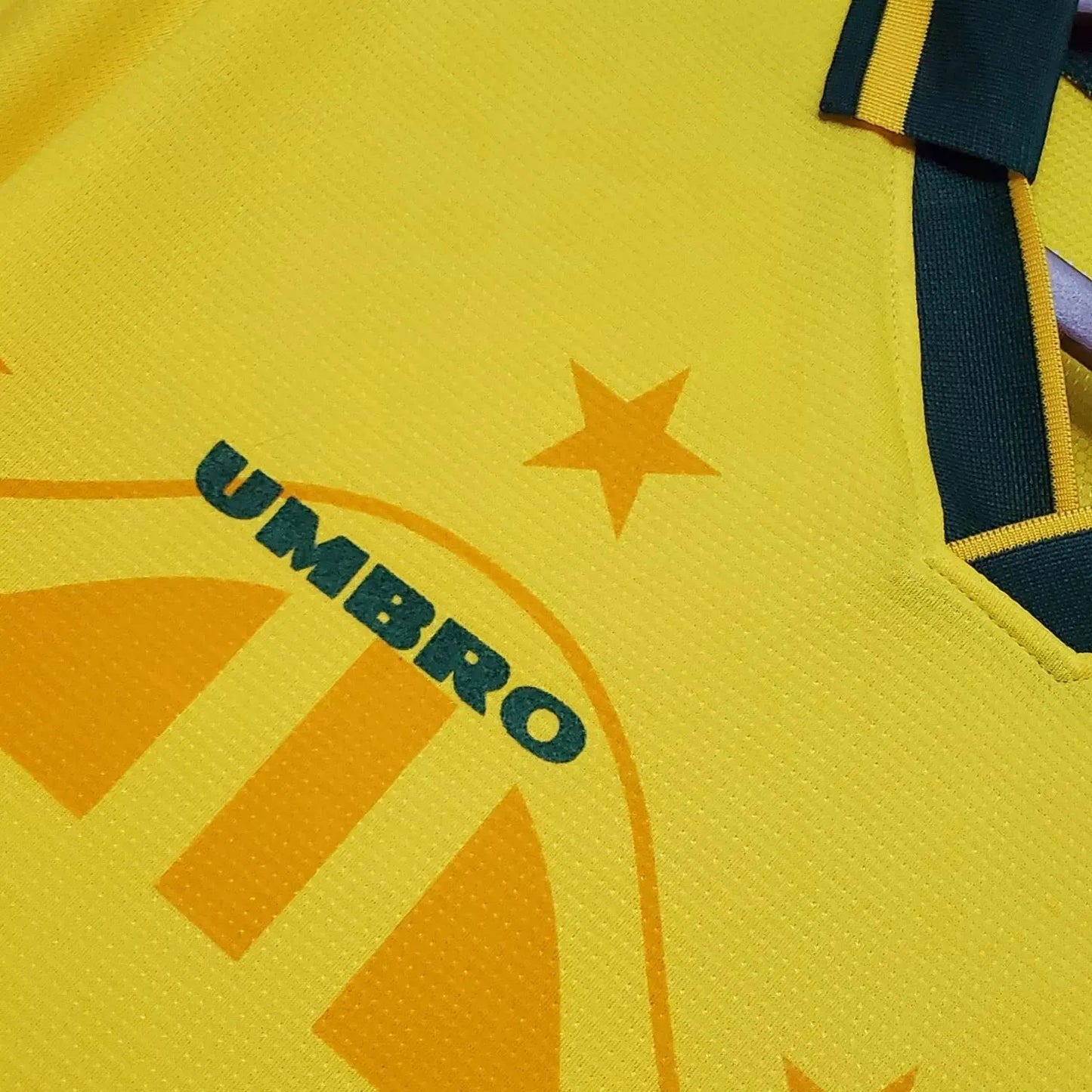 Brazil 🇧🇷 1994 World Cup “Champions” Home Jersey. - World Cup Retro Soccer Shop