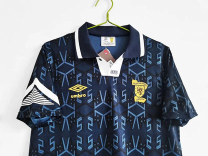Scotland 🏴󠁧󠁢󠁳󠁣󠁴󠁿 Euro 1992 Home Jersey. - World Cup Retro Soccer Shop