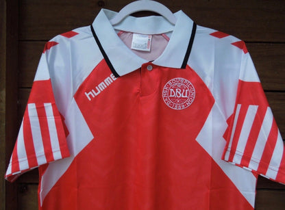 Denmark 🇩🇰 Euro 1992 “European Champions” Home Jersey. - World Cup Retro Soccer Shop