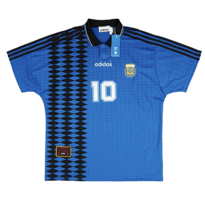 Argentina 🇦🇷 1994 World Cup Away Retro Kids Kit Set, Home Jersey, Shorts & Socks.