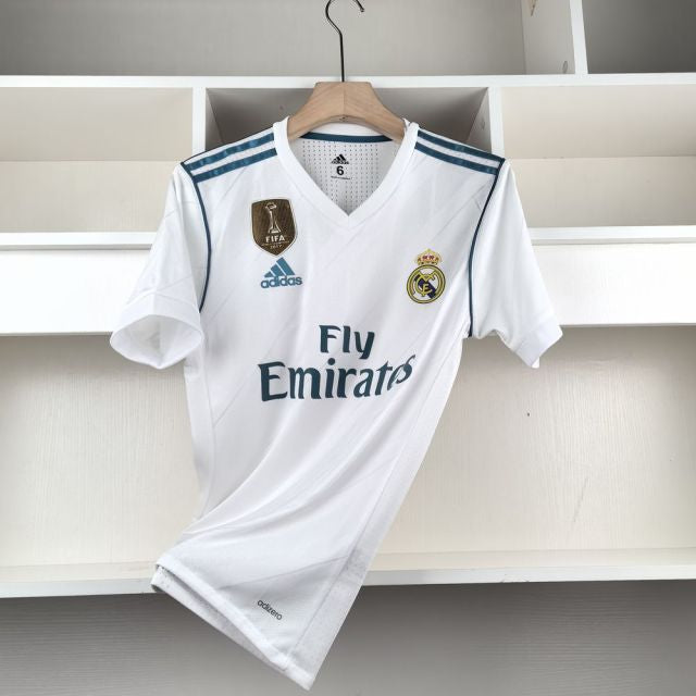 Real Madrid FC 2017/18 Home Retro Jersey.