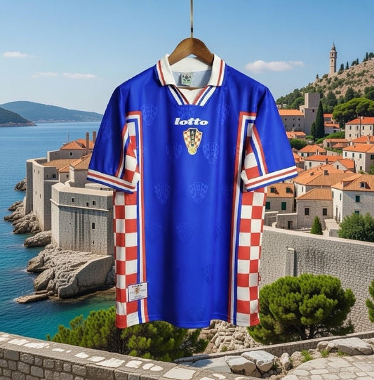 Croatia 🇭🇷 1998 World Cup Away Jersey. - World Cup Retro Soccer Shop