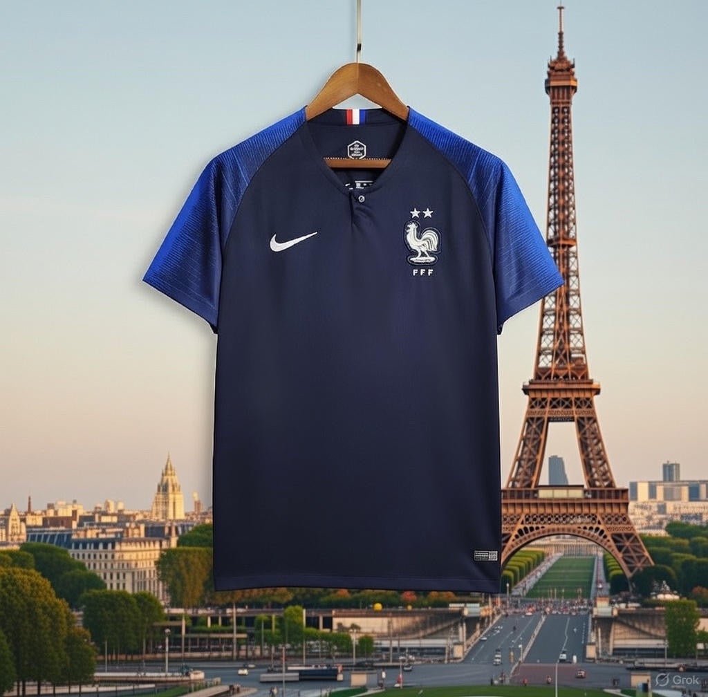 France 🇫🇷 2018 World Cup Champions Home Jersey. - World Cup Retro Soccer Shop