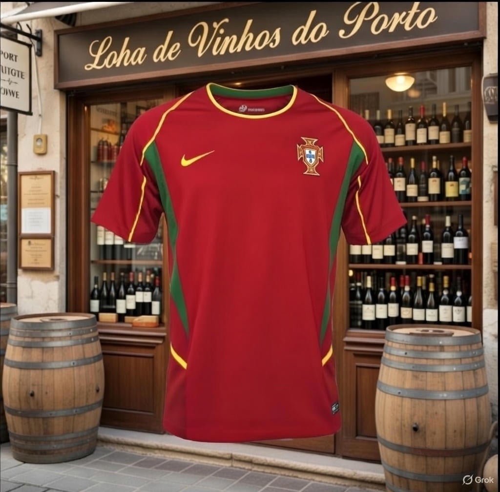 Portugal 🇵🇹 2002 World Cup Home Jersey. - World Cup Retro Soccer Shop