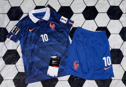 France 🇫🇷2026 World Cup Kids Kit Set Home Jersey, Shorts & Socks.