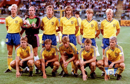 Sweden 🇸🇪 1990 “Italia 90” World Cup Home Jersey. - World Cup Retro Soccer Shop
