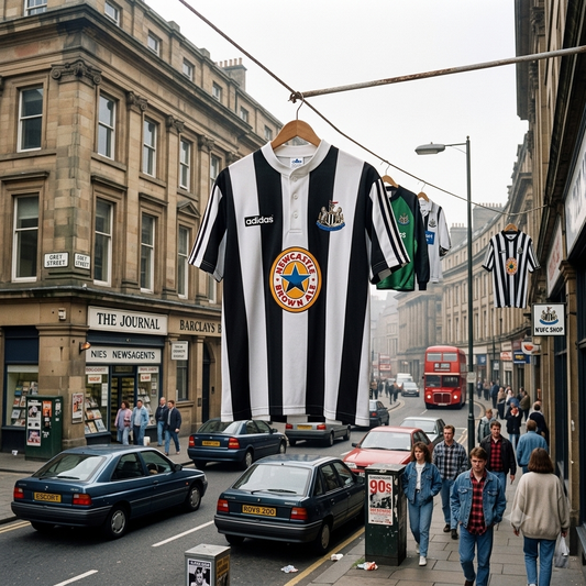 Newcastle United FC 95/97 Retro Home Jersey.
