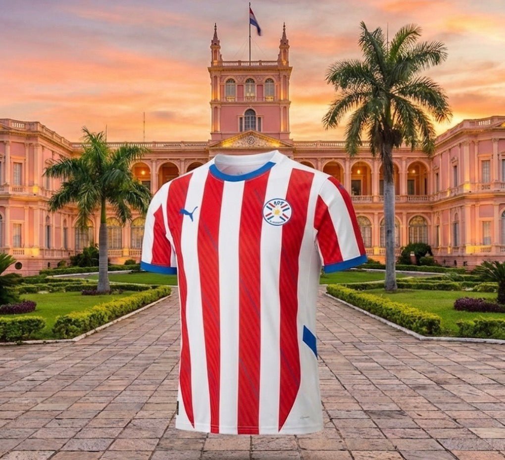 Paraguay 🇵🇾 2023 Home Jersey. - World Cup Retro Soccer Shop