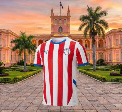 Paraguay 🇵🇾 2023 Home Jersey. - World Cup Retro Soccer Shop
