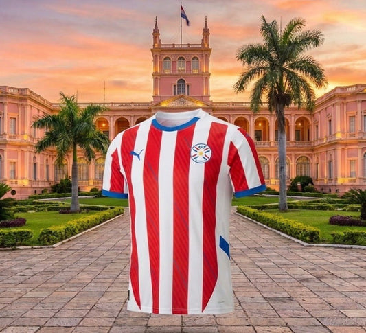 Paraguay 🇵🇾 2023 Home Jersey. - World Cup Retro Soccer Shop